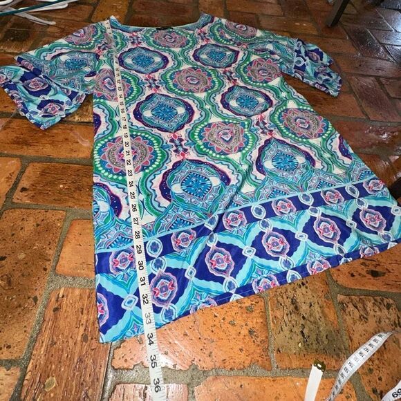 Bebop Geometric print tunic shirt - Picture 3 of 6